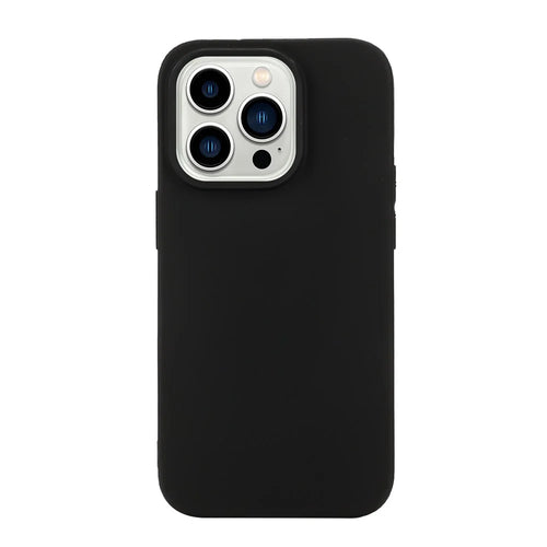 For iPhone 15 Pro Max Matte TPU Phone Back Cover Anti-fingerprint Mobile Phone Protective Case - Black - 1