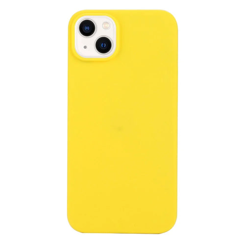 Anti-scratch TPU Phone Case for iPhone 15 Plus Anti-fingerprint Matte Cell Phone Back Cover - Yellow - 1