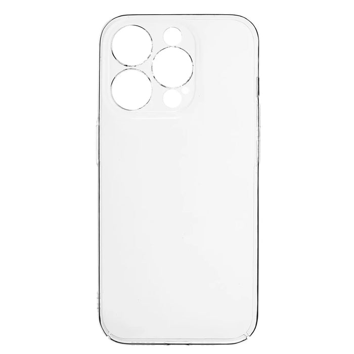 100PCS For iPhone 15 Pro Max Super Clear Plastic Phone Cover Hard Smartphone Case HD Transparent Shell - 2