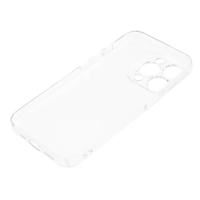 100PCS For iPhone 15 Pro Max Super Clear Plastic Phone Cover Hard Smartphone Case HD Transparent Shell - 5