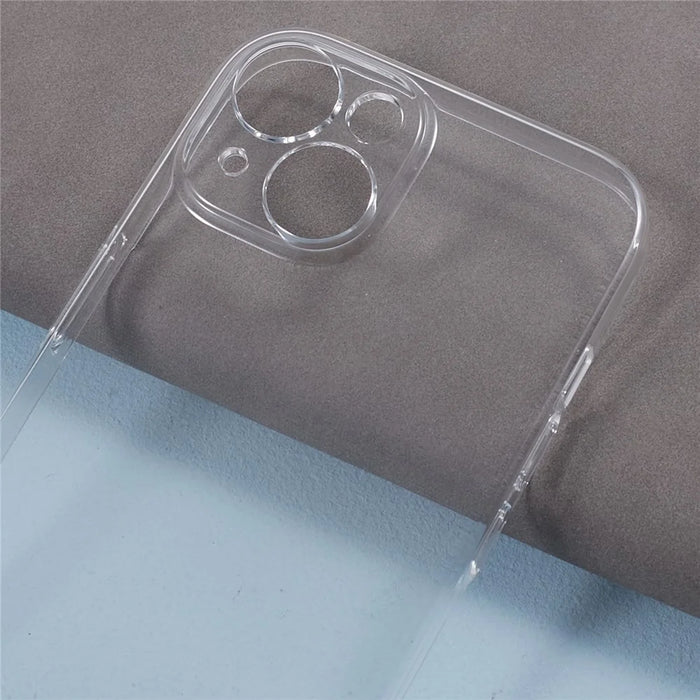 100PCS For iPhone 14 Slim-Fit Hard Phone Case HD Transparent Shell Clear Plastic Cell Phone Cover - 7
