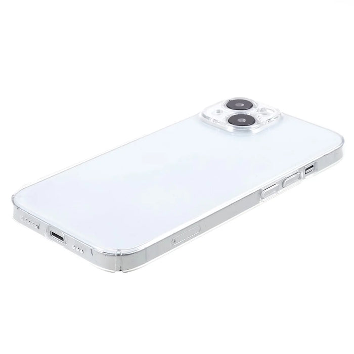 100PCS For iPhone 15 Slim-Fit Clear Plastic Cell Phone Cover Hard Phone Case HD Transparent Shell - 4