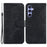 Cute Tiger Imprint Cover for Samsung Galaxy S23 FE Anti-fall Leather Wallet Stand Phone Case - Black - 1