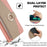 For iPhone 15 Pro Max PU Leather Wallet Case Stand Ring Holder Protective Phone Cover with Makeup Mirror / Shoulder Strap - Pink - 7