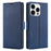 For iPhone 15 Pro Shockproof Card Slot Phone Case Phone Stand Cover TPU+PU Leather Shell - Blue - 1