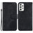 For Samsung Galaxy A73 5G Tiger Pattern Imprinted PU Leather Wallet Phone Cover Flip Stand Case - Black - 1