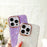 TPU+PC Phone Cover for iPhone 15 Pro Max , IMD Shell Pattern Back Protector Case - Light Purple - 3