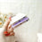 TPU+PC Phone Cover for iPhone 15 Pro Max , IMD Shell Pattern Back Protector Case - Light Purple - 5