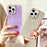 TPU+PC Phone Cover for iPhone 15 Pro Max , IMD Shell Pattern Back Protector Case - Light Purple - 6