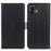 For Nothing Phone (2) Stand Phone Cover Anti-Scratch Textured PU Leather Wallet Smartphone Case - Black - 1