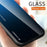 For Samsung Galaxy S23 FE Gradient Color Case Tempered Glass+PC+TPU Protective Phone Cover - Blue+Black - 4