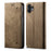 For Nothing Phone (2) Jeans Cloth Texture Flip Wallet Case PU Leather Protective Stand Cell Phone Cover - Khaki - 1