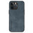 OLGE For iPhone 15 Pro Max PU Leather+TPU Back Case Scratch Resistant Protective Phone Cover - Blue - 1
