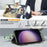 For Samsung Galaxy S23 FE PU Leather Phone Case Wallet Stand 3D Pattern Printing Folio Cover with Strap - Standing Cat - 3