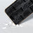 For Samsung Galaxy S23 FE Mahjong Texture Phone Case Genuine Cowhide Leather+PC+TPU Electroplating Cover - Black - 3