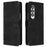 YX0040 For Samsung Galaxy Z Fold4 5G PU Leather+PC Card Holder Case Imprinted Phone Cover - Black - 1
