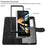 YX0040 For Samsung Galaxy Z Fold4 5G PU Leather+PC Card Holder Case Imprinted Phone Cover - Black - 3