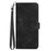 YX0040 For Samsung Galaxy Z Fold4 5G PU Leather+PC Card Holder Case Imprinted Phone Cover - Black - 4