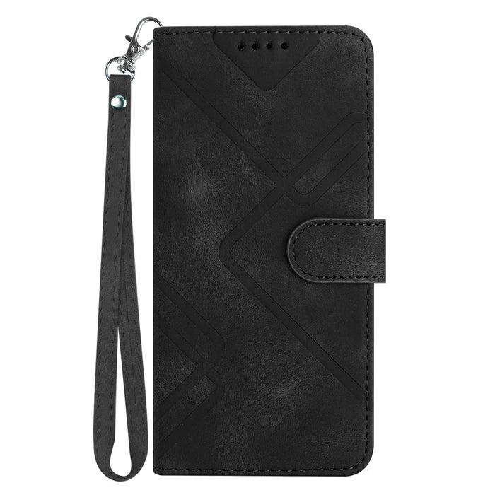 YX0040 For Samsung Galaxy Z Fold4 5G PU Leather+PC Card Holder Case Imprinted Phone Cover - Black - 4