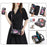 POLA Style 001 For iPhone 15 Detachable 2-in-1 Phone Case with Flower Pattern RFID Blocking PU Leather Wallet - Black - 5