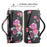 POLA Style 001 For iPhone 15 Plus Detachable Phone Case RFID Blocking Leather Wallet Flower Pattern Cover - Black - 2