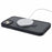 For iPhone 15 Plus Skin-touch Phone Case Kickstand Design TPU+PC+Magnet+Metal Shell Compatible with MagSafe - Black - 5