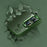Crystal Clear PC+TPU Case for iPhone 15 Shockproof Slim Phone Cover with Metal Lens Frame - Green - 4