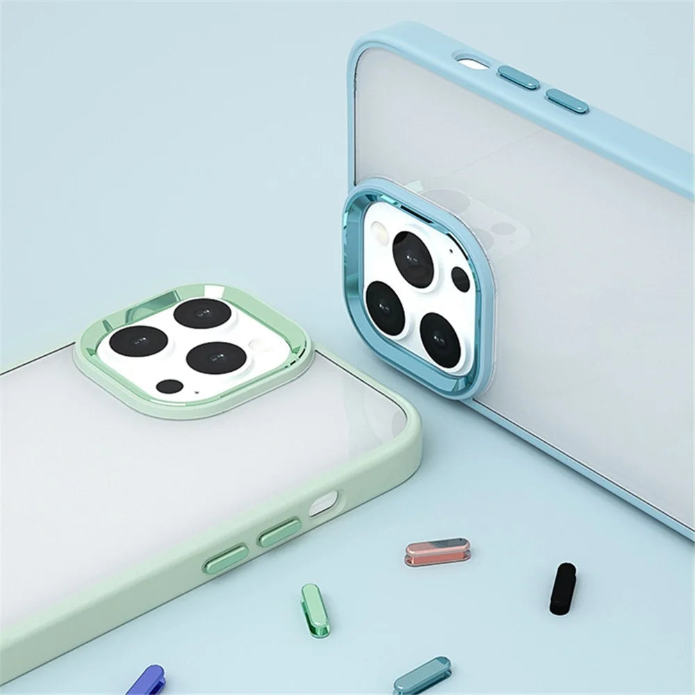 For iPhone 15 Plus Skin-touch Candy Color TPU+PC Phone Case High Transparency Back Cover - Light Green - 2