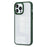 For iPhone 15 Pro Candy Color High Transparency TPU+PC Phone Case Skin-touch Anti-drop Back Cover - Dark Green - 1