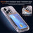 For iPhone 15 Pro Kickstand Card Holder Clear PC + TPU Phone Cover Dustproof Mobile Phone Case - Transparent Black - 7