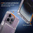 For iPhone 15 Anti-Scratch Phone Cover Clear PC + TPU Phone Case with Kickstand Card Holder - Transparent - 2