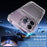For iPhone 15 Anti-Scratch Phone Cover Clear PC + TPU Phone Case with Kickstand Card Holder - Transparent - 3