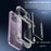 For iPhone 15 Anti-Scratch Phone Cover Clear PC + TPU Phone Case with Kickstand Card Holder - Transparent - 4