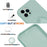 For iPhone 15 Pro Ring Kickstand Case Liquid Silicone Anti-scratch Phone Cover with Wrist Rope - Cyan - 3