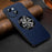 SULADA For iPhone 15 Cowhide Texture Phone Cover PU Leather+TPU Back Case Compatible with MagSafe - Blue - 2