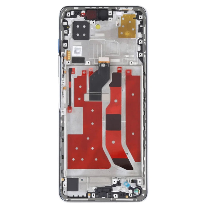 For Huawei nova 9 SE Grade C LCD Screen and Digitizer Assembly + Frame Replacement Part (without Logo) - Silver - 3