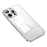 SULADA For iPhone 15 Pro Max Scratch Proof Electroplating Straight Edge Clear Phone Case TPU Cover - Silver - 1