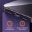 SULADA For iPhone 15 Pro Max Scratch Proof Electroplating Straight Edge Clear Phone Case TPU Cover - Silver - 3