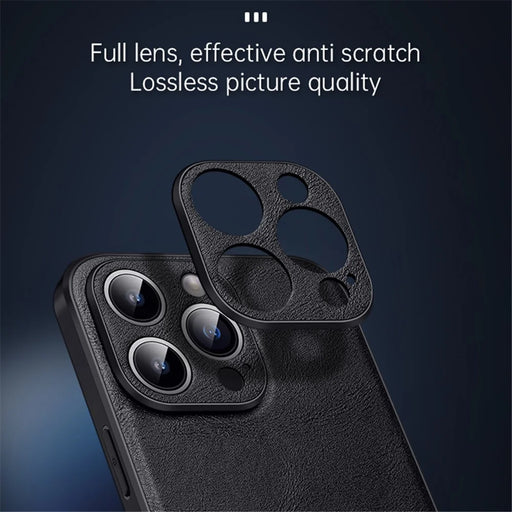 SULADA For iPhone 15 Pro Max PU Leather+TPU+PC Phone Case Shockproof Back Cover - Blue - 2