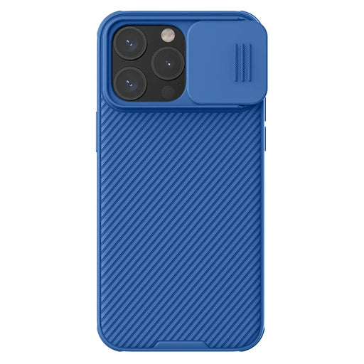 NILLKIN CamShield Pro Case for iPhone 15 Pro Phone Case Camera Lens Protection PC+TPU Magnetic Cover - Blue - 1