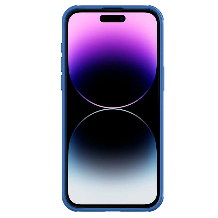 NILLKIN CamShield Pro Case for iPhone 15 Pro Max Anti-drop Phone Case Camera Lens Protection PC+TPU Magnetic Cover - Blue - 5