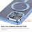 ENKAY HAT PRINCE For iPhone 15 Pro Max Anti-Drop Slim Case Compatible with MagSafe Lens Guard Electroplating TPU Phone Shell - Dark Blue - 4