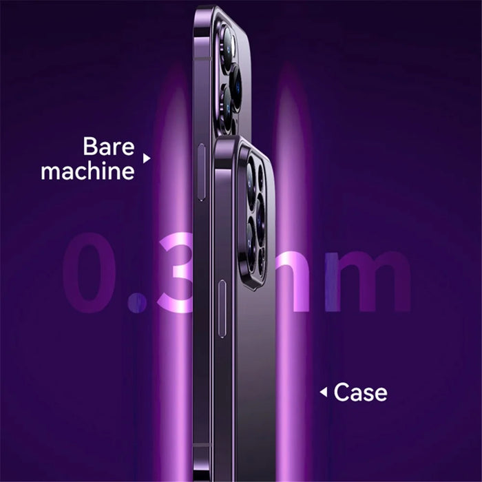 For iPhone 15 Pro Max TPU Case Electroplating AG Matte Phone Cover Anti-Scratch Phone Shell - Black - 4