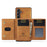 DG.MING M2 Series for Samsung Galaxy S23 FE Detachable Wallet Phone Case Kickstand Leather Coated TPU+PC Cover - Brown - 2