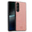 VILI TH Series Phone Case for Sony Xperia 1 V , PU Leather Coated PC+TPU Phone Back Cover - Pink - 1