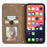 For iPhone 15 Plus Retro Skin-touch Leather Phone Case Folding Stand Cover with Card Slots - Brown - 2