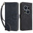 For TECNO Phantom X2 5G / X2 Pro 5G RFID Blocking Phone Case Folio Flip Leather Wallet Stand Cover with Strap - Black - 1