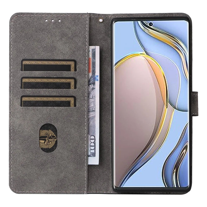 For TECNO Phantom X2 5G / X2 Pro 5G RFID Blocking Phone Case Folio Flip Leather Wallet Stand Cover with Strap - Black - 2
