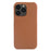 Back Cover for iPhone 13 Pro Max 6.7 inch , Genuine Cow Leather Coated PC Phone Case Compatible with MagSafe - Brown - 1