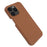 Back Cover for iPhone 13 Pro Max 6.7 inch , Genuine Cow Leather Coated PC Phone Case Compatible with MagSafe - Brown - 4